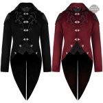 Vêtement gothique pour homme, style Bram Stoker