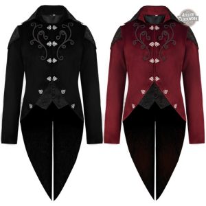 Vêtement gothique pour homme, style Bram Stoker