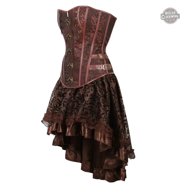 Robe steampunk élégante avec détail corset