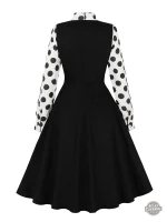 Robe Steampunk à Pois pour Femme