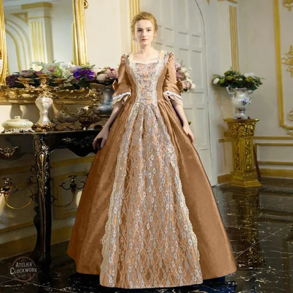 Robe Steampunk avec Éléments Historiques Raffinés