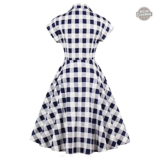 Robe Steampunk Bleu et Blanche