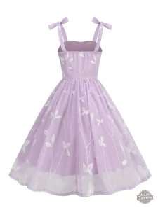 Robe victorien brodée pour un look élégant