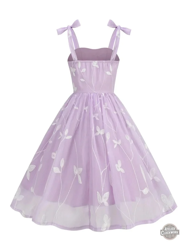Robe victorien brodée pour un look élégant
