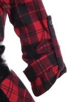 Robe à carreaux avec ourlet original