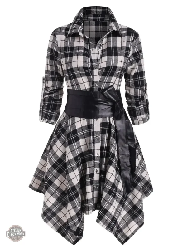 Robe chemise au look intemporel et audacieux