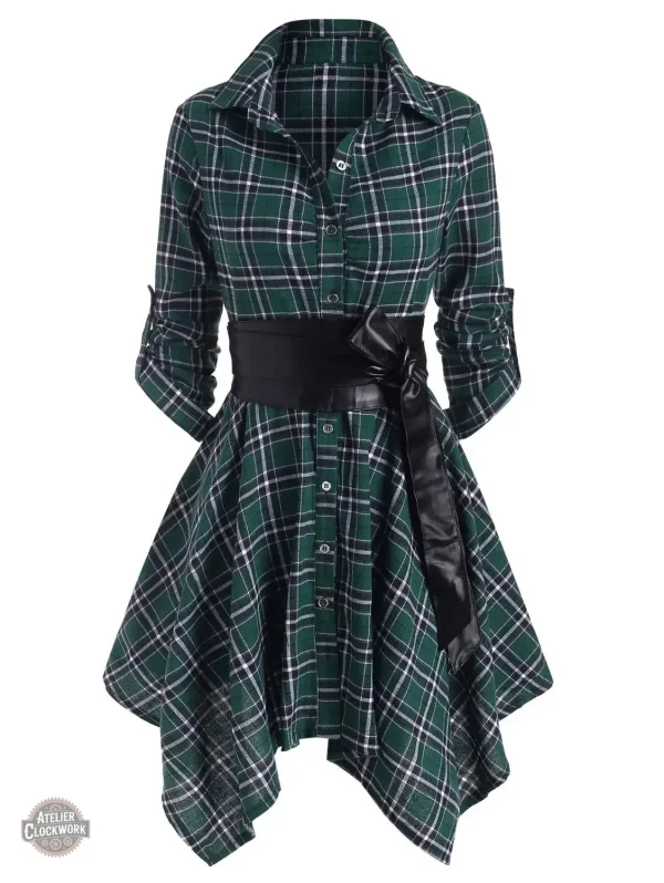 Robe grunge goth avec accent vintage
