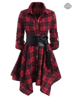 Robe ceinturée à l'allure Steampunk unique
