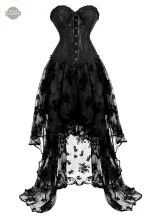 Robe longue avec corset, style gothique unique