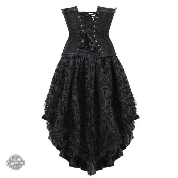 Robe gothique avec corset, idéale pour les soirées uniques