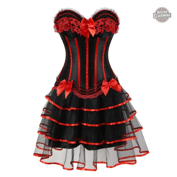 Robe Steampunk avec silhouette corsetée