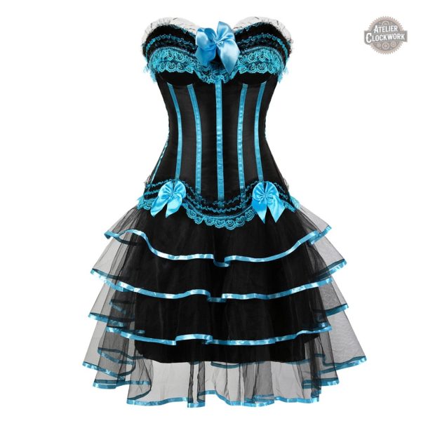 Robe féminine Steampunk avec corset