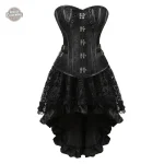 Robe Corset Noir Gothique Élégante