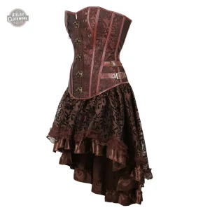 Robe Noire Corset pour Look Gothique