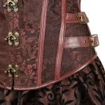 Robe Corsaire Noir avec Silhouette Ajustée