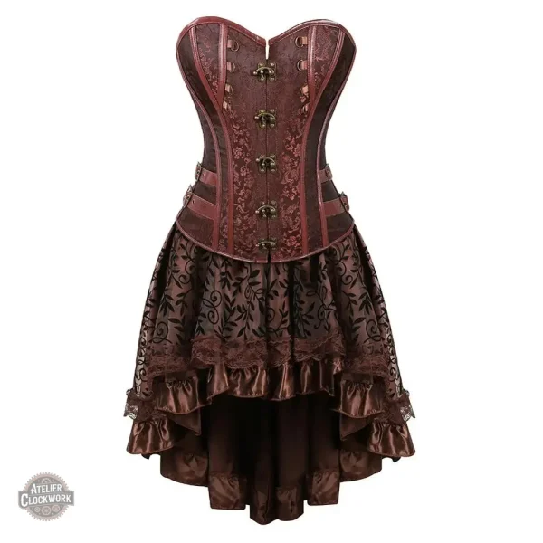 Robe Noire avec Design Corset Chic