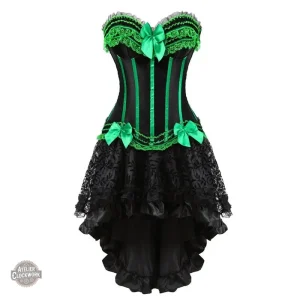 Robe Steampunk élégante pour femme au style burlesque