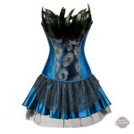 Robe victorien Steampunk aux motifs de paon