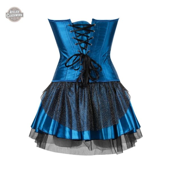 Robe de soirée élégante au style victorien