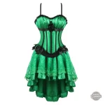 Robe corset verte style victorien