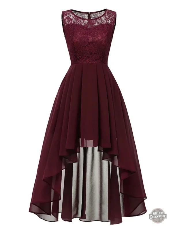 Robe Steampunk élégante à manches longues