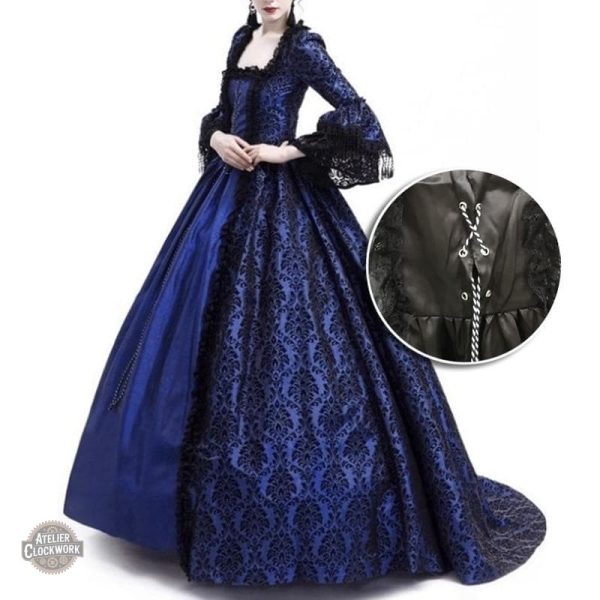 Robe féminine inspirée de l'époque victorienne et steampunk