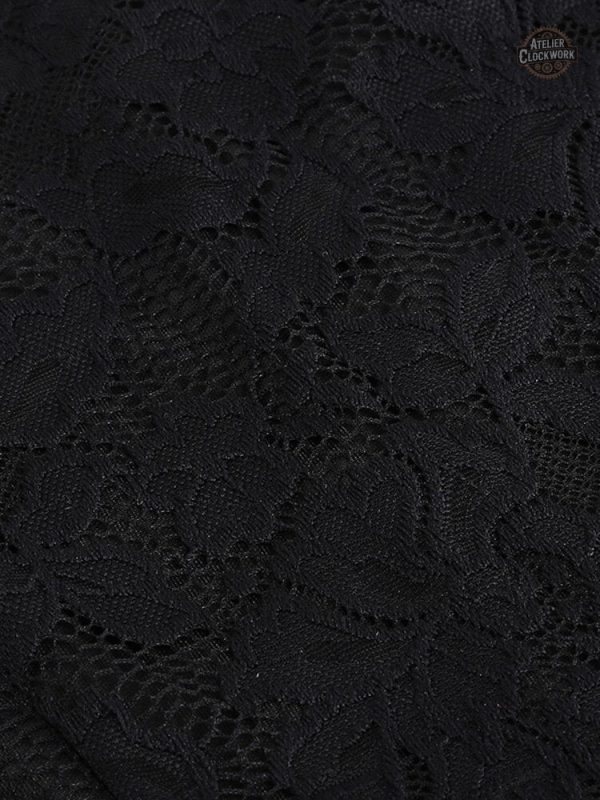 Robe noire pour mariage au style steampunk