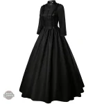 Robe de style vintage noir pour un look steampunk