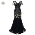 Robe de Soirée Gothique - Golden Goth élégante et unique