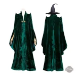Robe steampunk femme, style sorcière académique