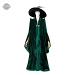 Détails élégants de la robe de sorcière steampunk