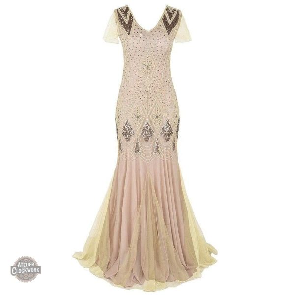 robe-du-soir-vintage-steampunk-store-1 Robe Steampunk Nuit Estivale élégante et unique