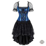 Robe Steampunk effet corset pour femme