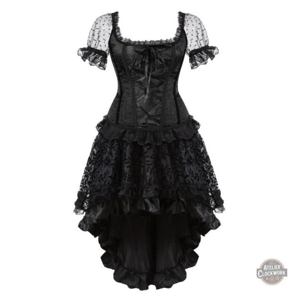 Robe victorienne à effet corset, style steampunk