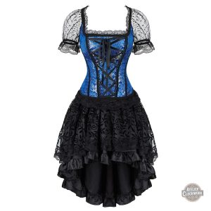 Tenue féminine steampunk avec corset intégré