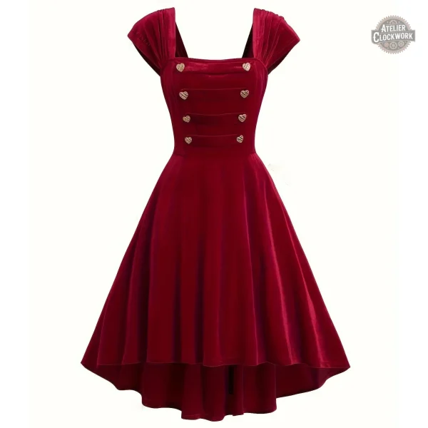 robe-en-velours-rouge-sans-manche-1 Robe Velours Rouge Sans Manche Élégance Intemporelle