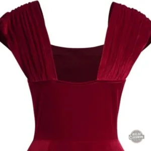 Robe Sans Manche en Velours pour Look Steampunk