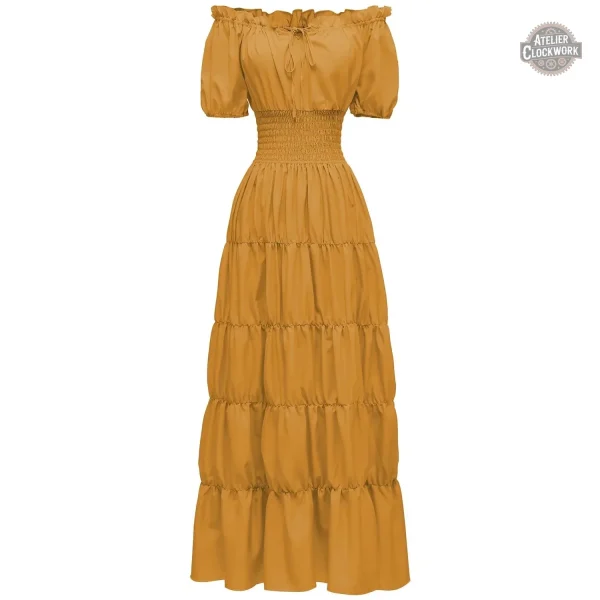 Robe Victorienne avec motifs irlandais raffinés