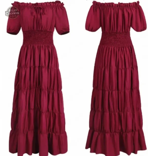 Tenue féminine inspirée des années victoriennes