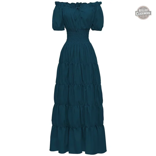 Robe à volants pour un look victorien classique