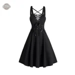 Robe gothique à manches courtes