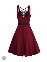 Robe à lacets avec boléro court