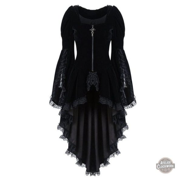 robe-gothique-dentelle-1 Robe Gothique en Dentelle Noire
