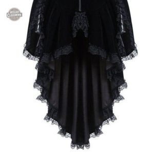 Style Gothique Femme en Dentelle Noir
