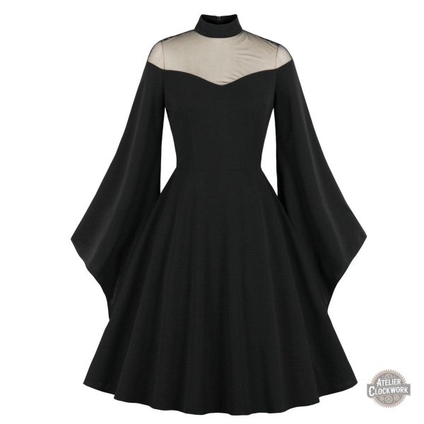 robe-gothique-manche-longue-1 Robe Gothique Manches Longues - Style Régence