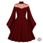 Robe gothique à l'allure romantique et sombre