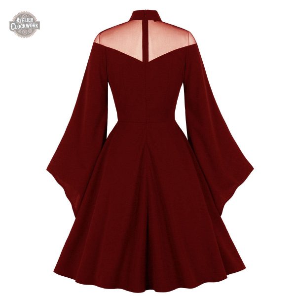 Robe à manches longues, combinaison de styles