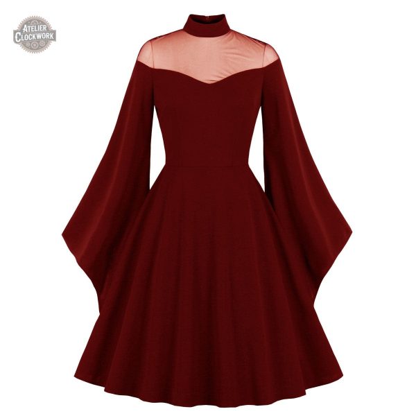 Robe gothique élégante pour femme au style Régence