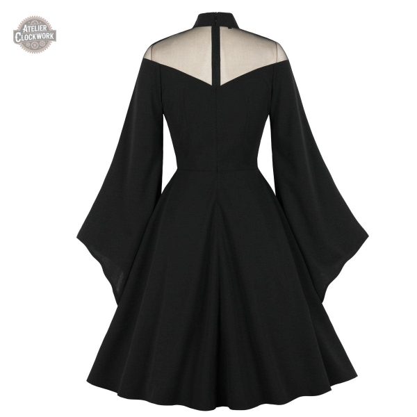 Robe gothique à manches longues pour occasions spéciales