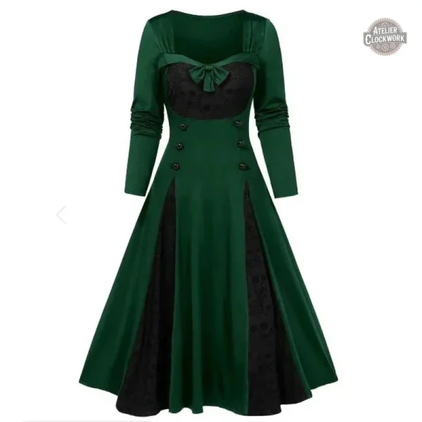 Robe médiévale revisitée pour un style moderne